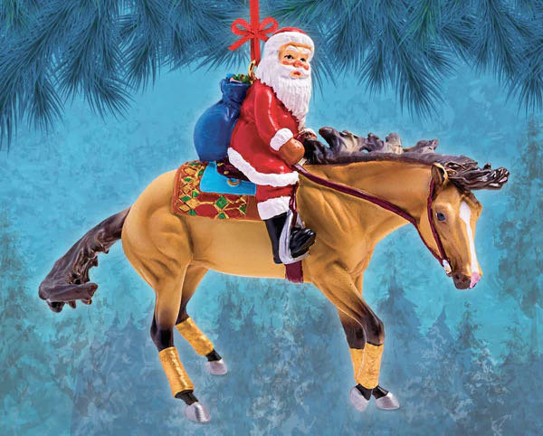 Breyer Horses: Santa On Reining Horse Ornament  ornament collectible - Main Image 1