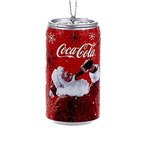 Kurt S. Adler Yamcc1152 Santa Coca-cola Can Ornament 3.5” Red  ornament collectible [Barcode 086131337260] - Main Image 1