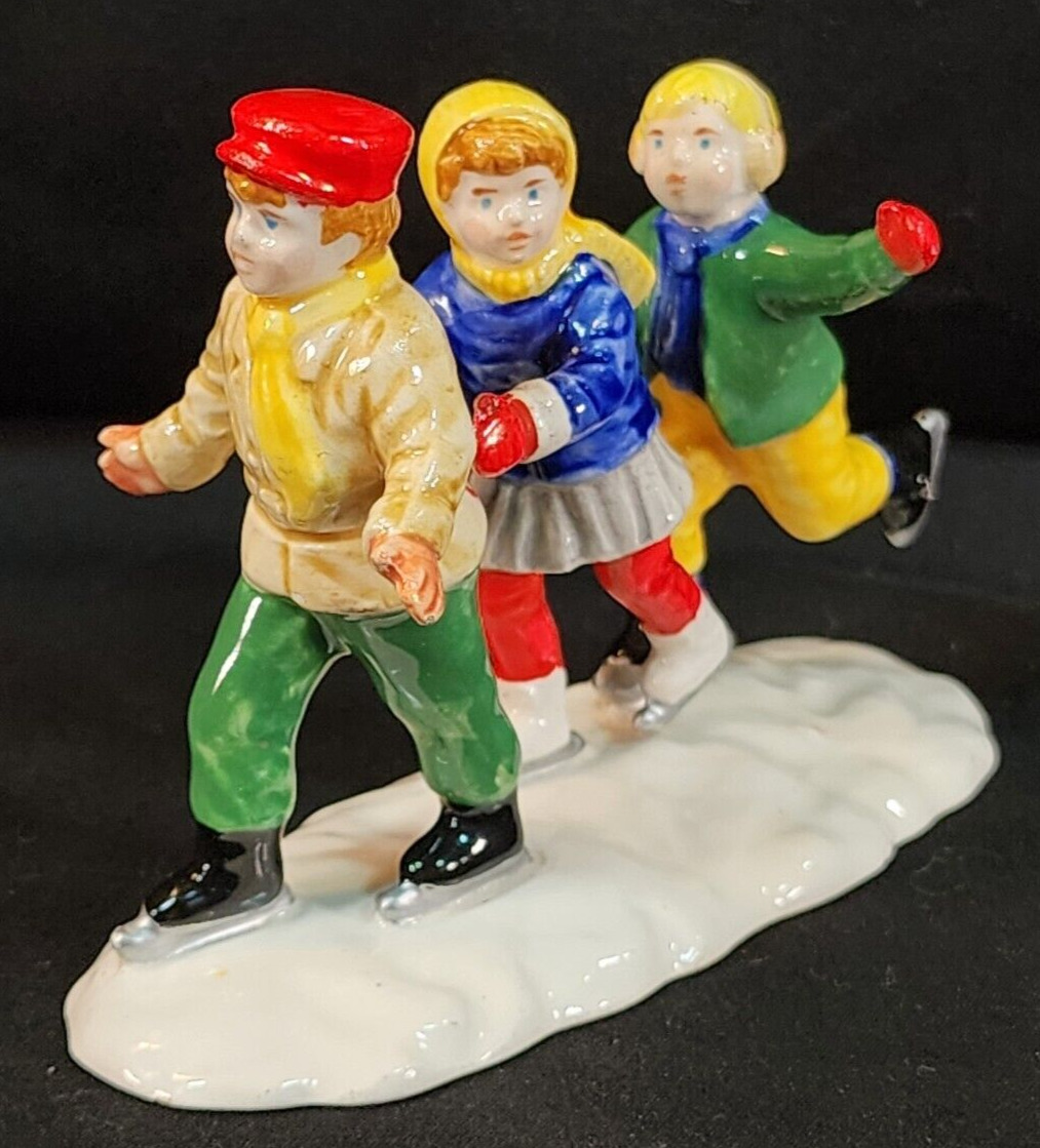 Crack The Whip Skaters - The Original Snow Village (Department 56) ornament collectible - Main Image 2