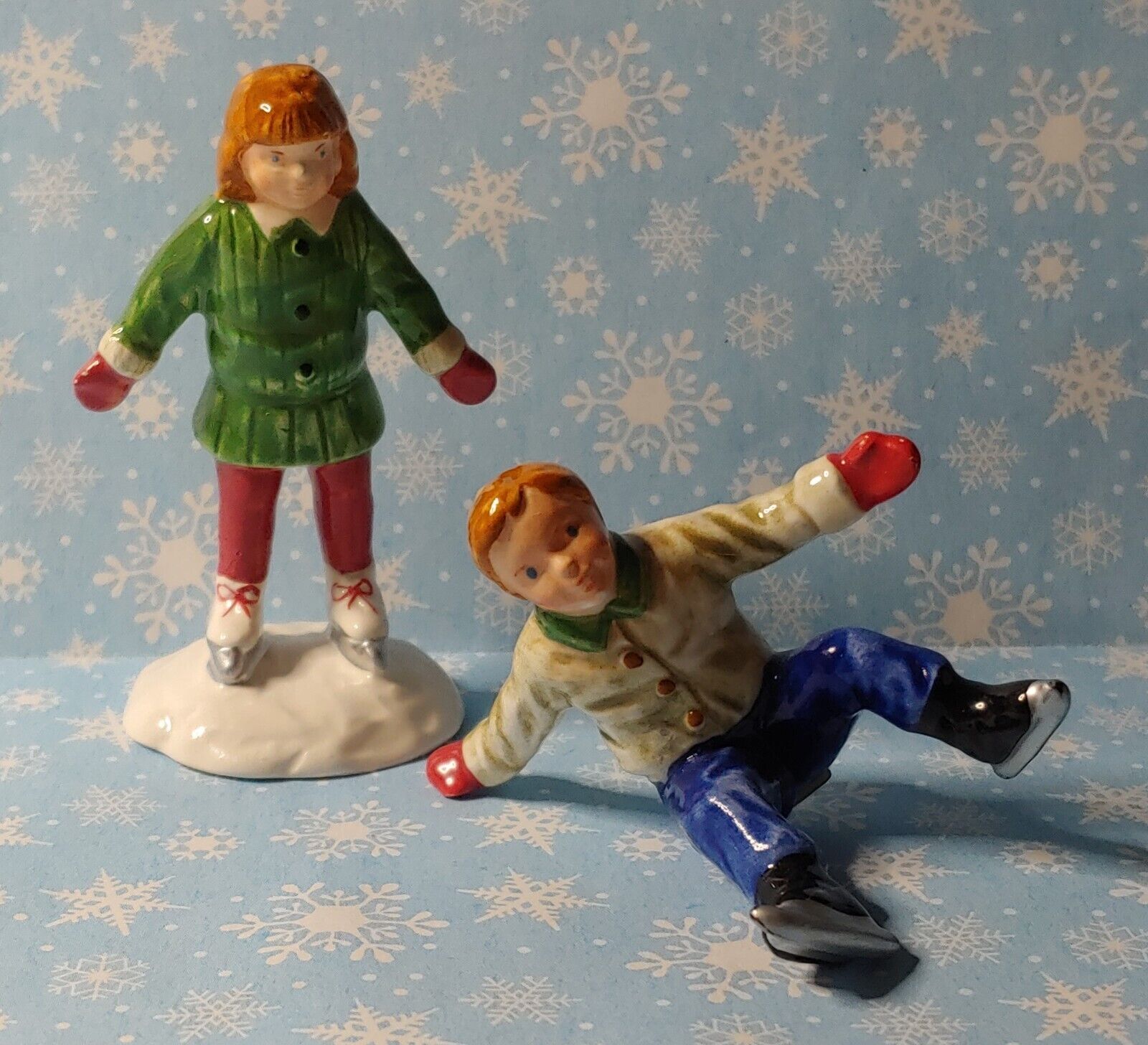 Crack The Whip Skaters - The Original Snow Village (Department 56) ornament collectible - Main Image 3