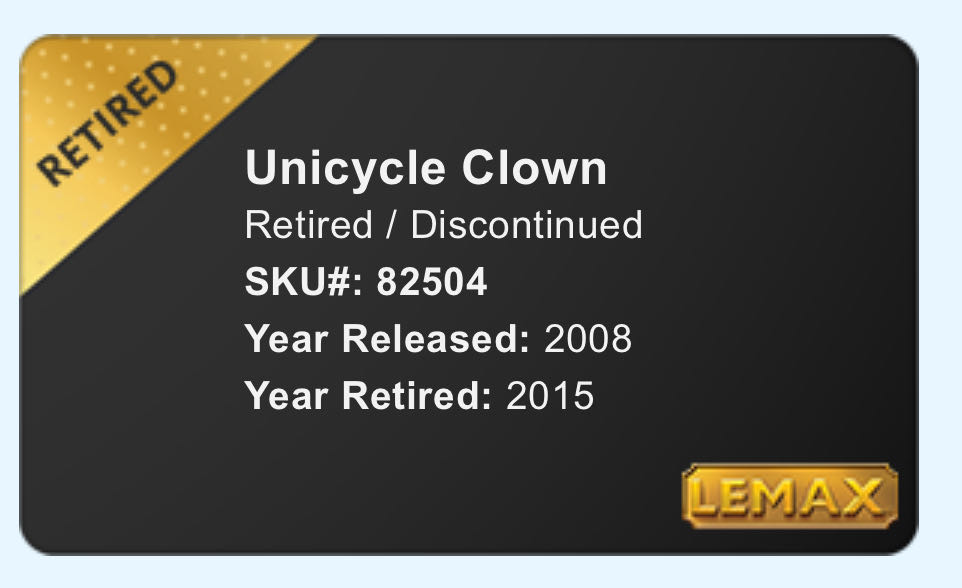 Unicycle Clown  ornament collectible - Main Image 2