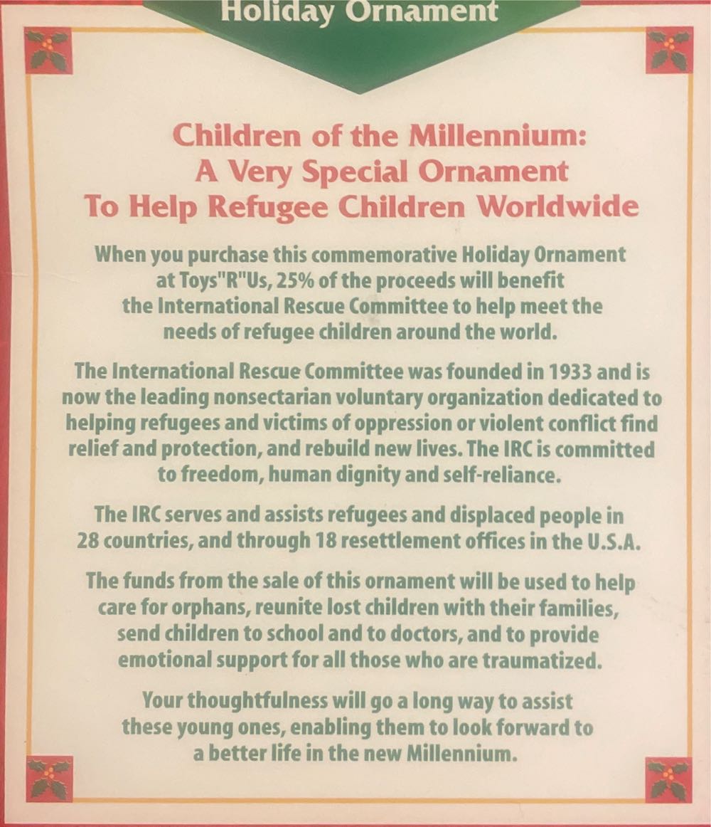 Toys R’ Us - Children Of The Millennium - Children (Global) ornament collectible [Barcode 039934500034] - Main Image 2