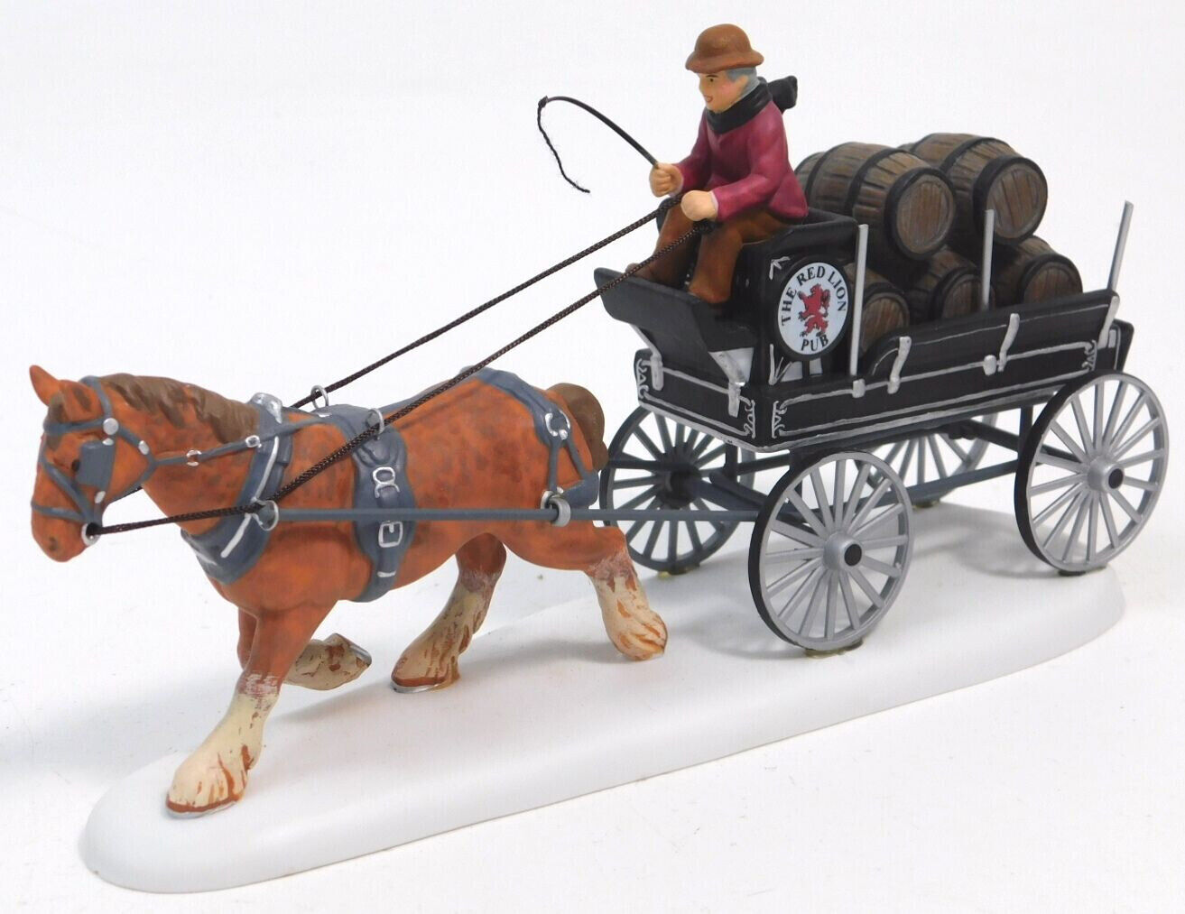Red Lion Pub Beer Wagon - The Dickens Village Series (Department 56) ornament collectible - Main Image 2