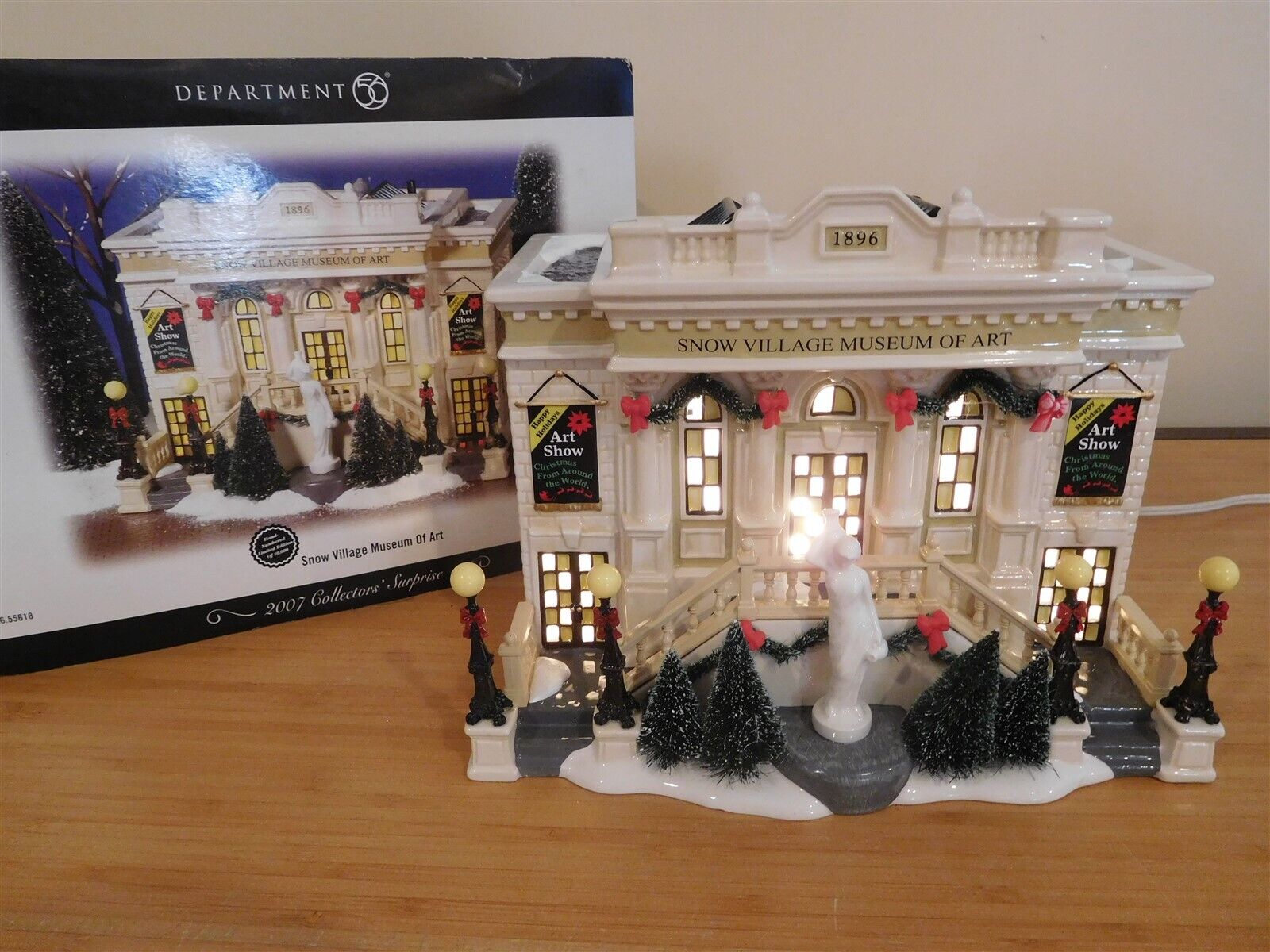 Snow Village Museum Of Art - The Original Snow Village (Department 56) ornament collectible - Main Image 2