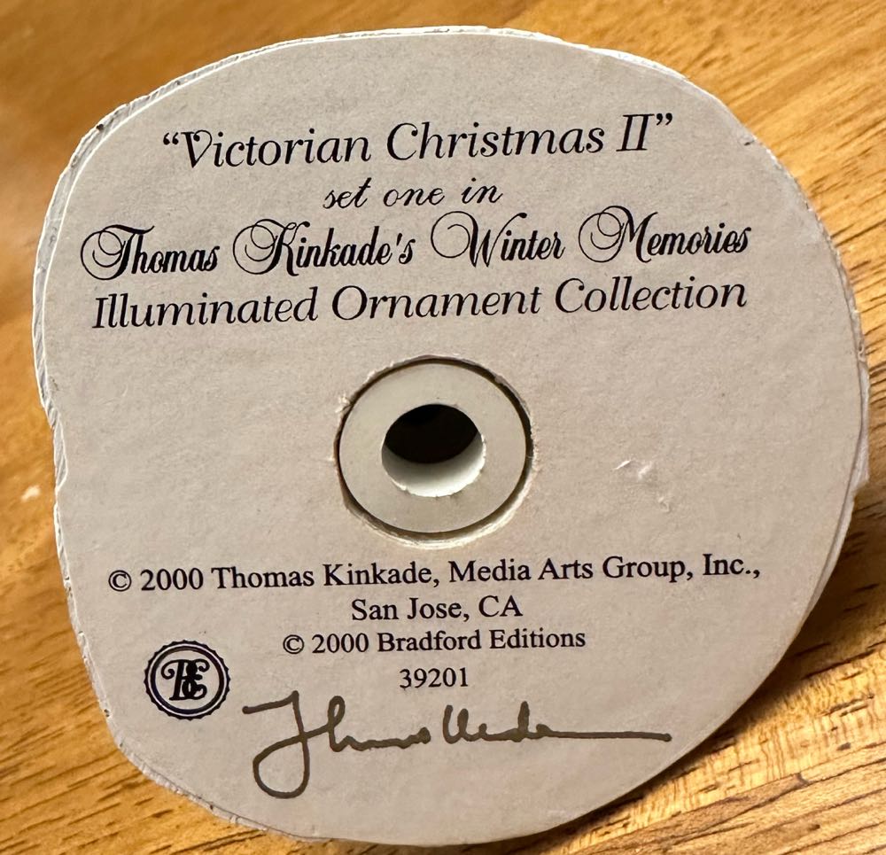 Victorian Christmas II - Thomas Kinkade Winter Memories (Christmas) ornament collectible - Main Image 3