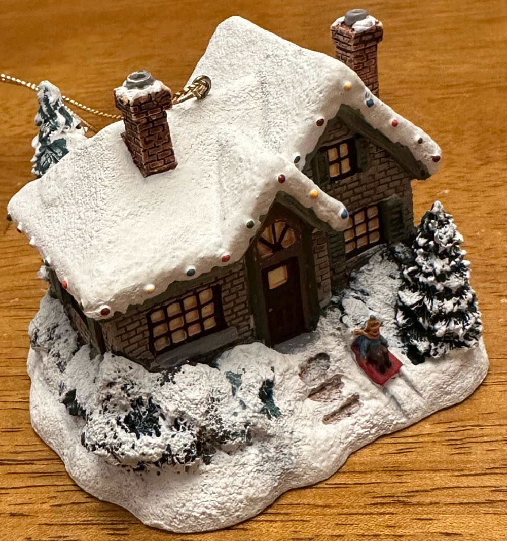 Home For The Evening - Thomas Kinkade Winter Memories (Christmas) ornament collectible - Main Image 2