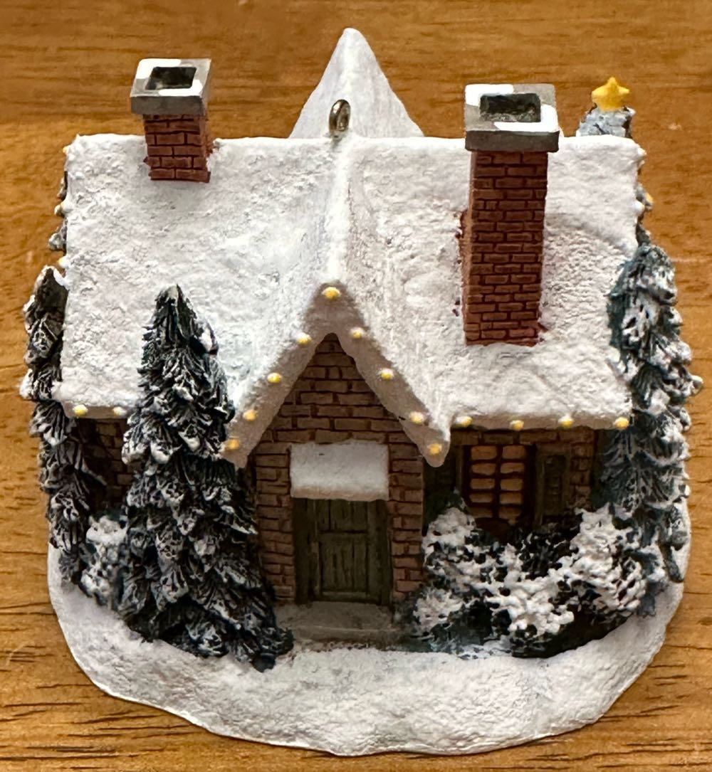 Skater’s Pond - Thomas Kinkade Winter Memories (Christmas) ornament collectible - Main Image 2