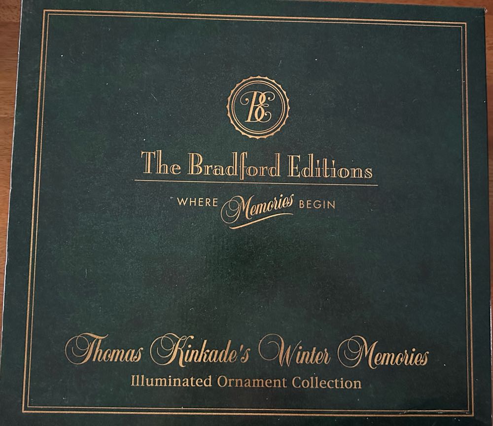 Moonlit Village Church - Thomas Kinkade Winter Memories (Christmas) ornament collectible - Main Image 4