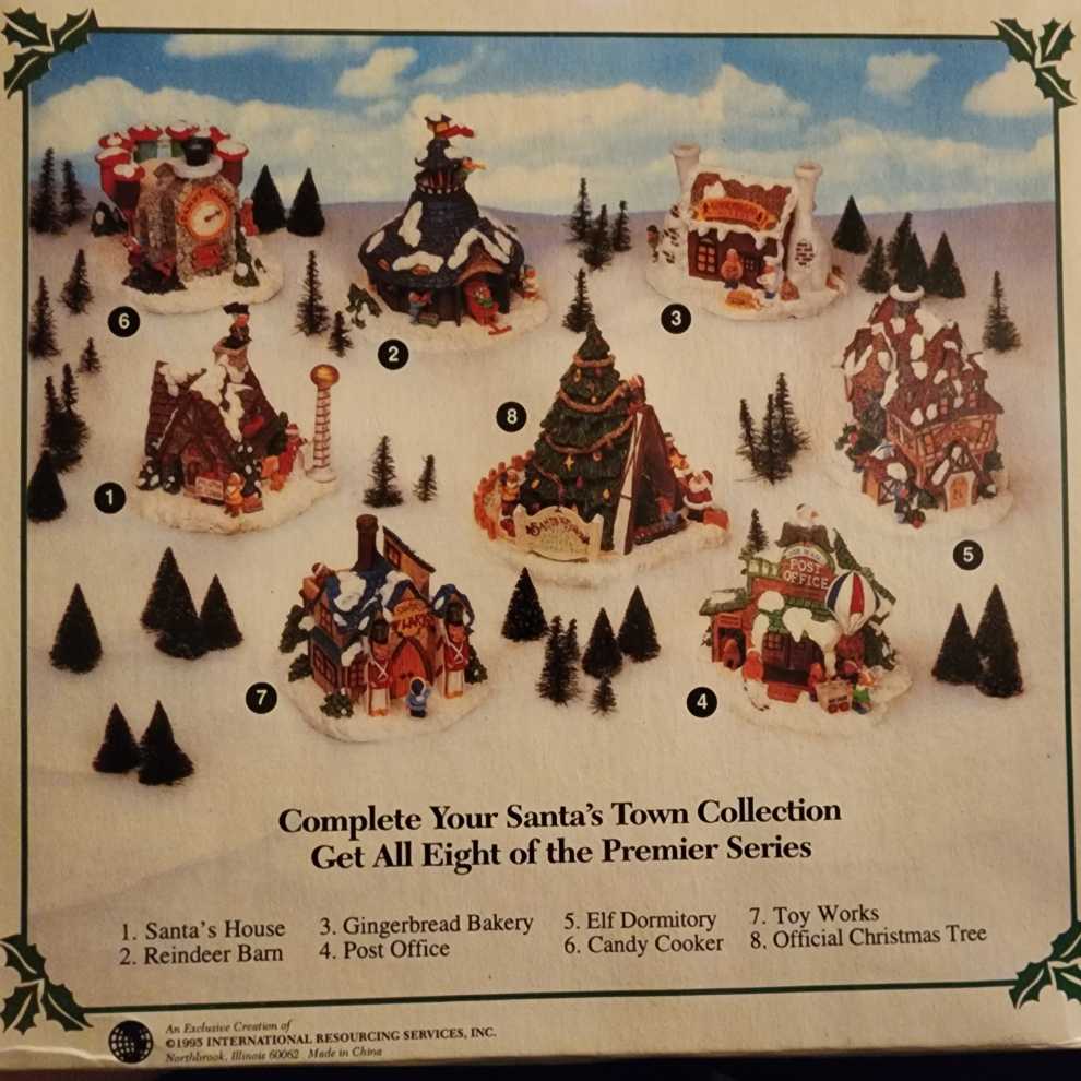 ST07: Toy Works - Santa’s Town At The North Pole (Santa Village) ornament collectible - Main Image 3