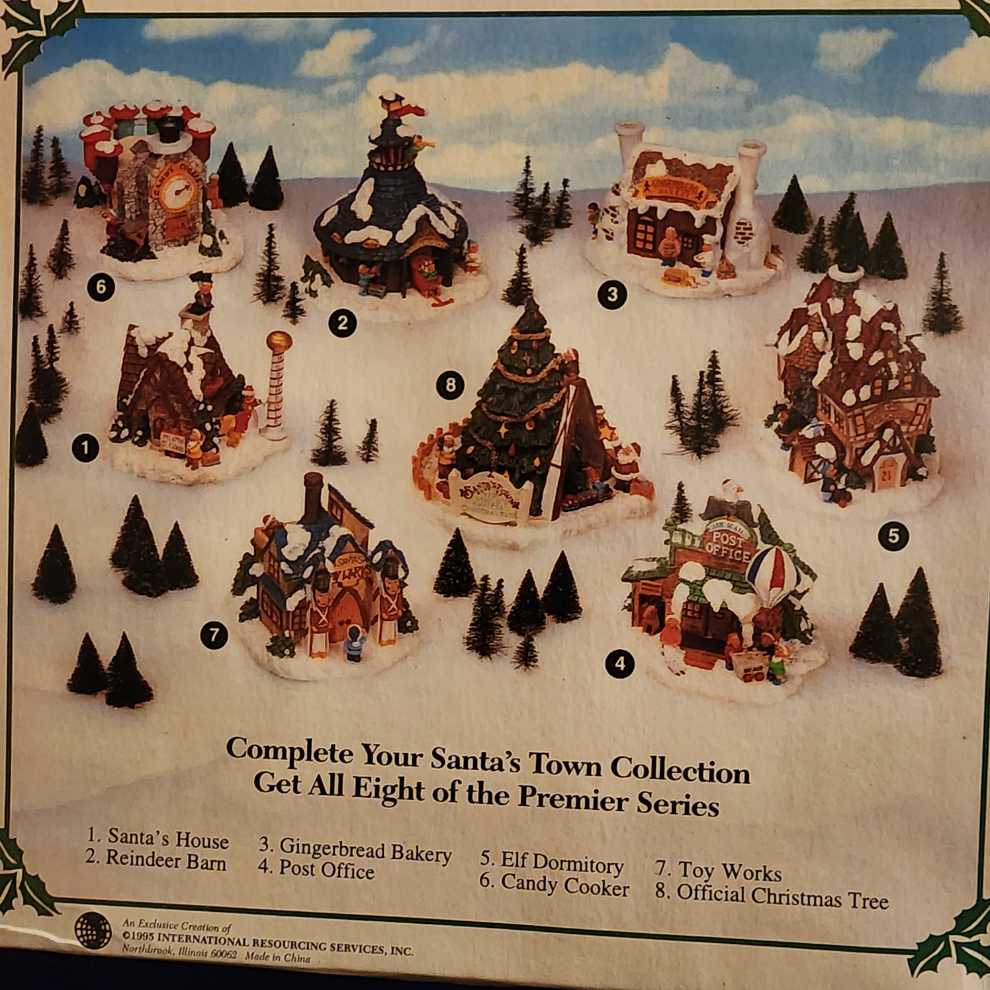 ST04 : Post Office - Santa’s Town At The North Pole (Santa Village) ornament collectible - Main Image 3