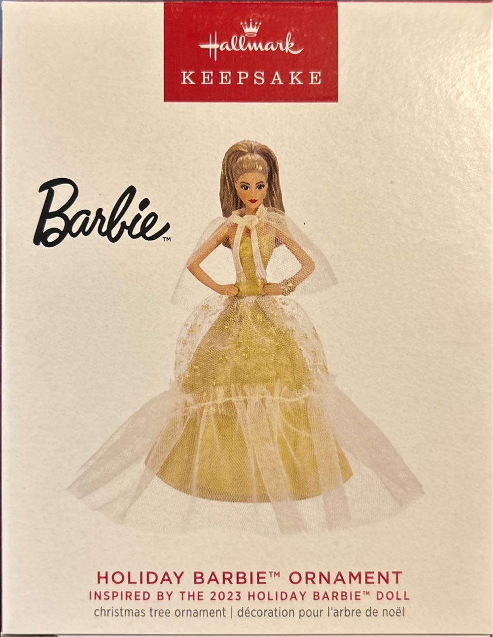 Barbie Holiday #9 Latina 1st In Series - Holiday Barbie Ornament Series (Holiday Barbie) ornament collectible [Barcode 763795831395] - Main Image 2