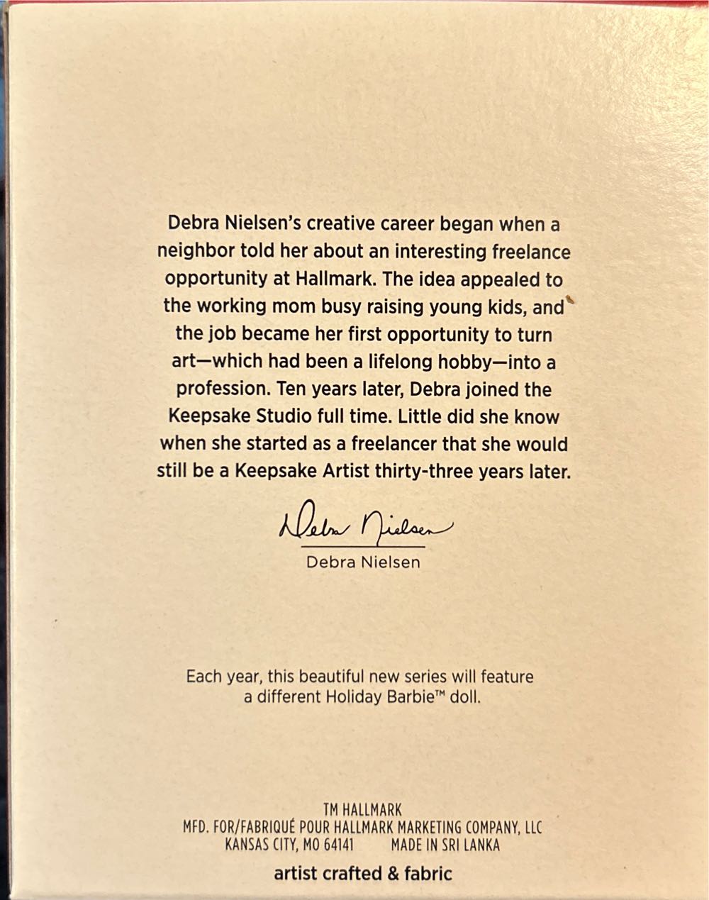 Barbie Holiday #9 Latina 1st In Series - Holiday Barbie Ornament Series (Holiday Barbie) ornament collectible [Barcode 763795831395] - Main Image 3