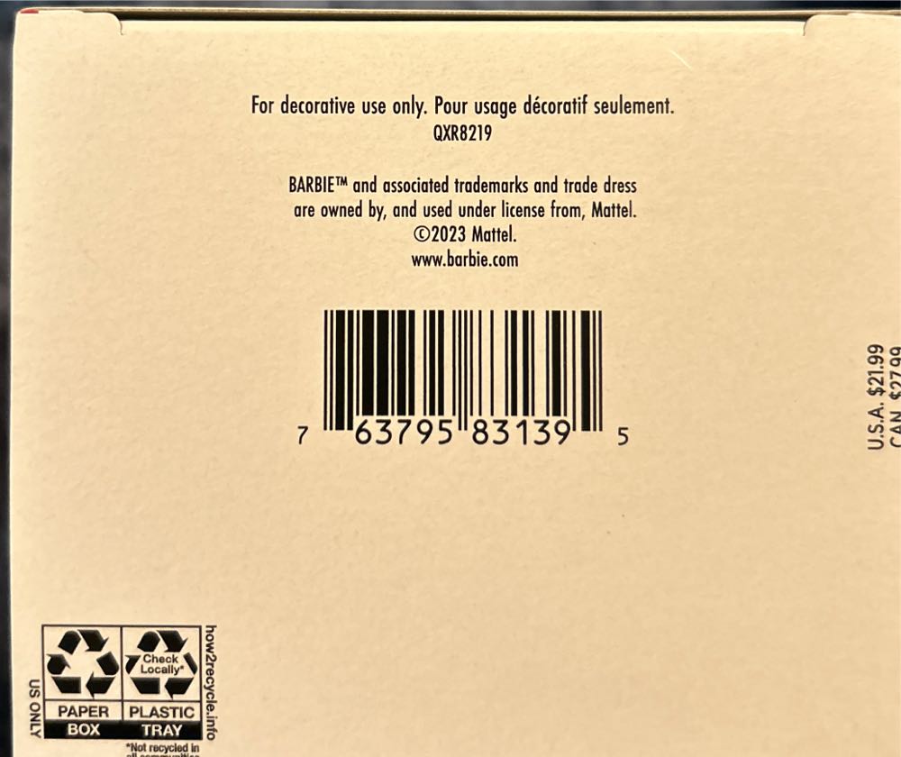 Barbie Holiday #9 Latina 1st In Series - Holiday Barbie Ornament Series (Holiday Barbie) ornament collectible [Barcode 763795831395] - Main Image 4