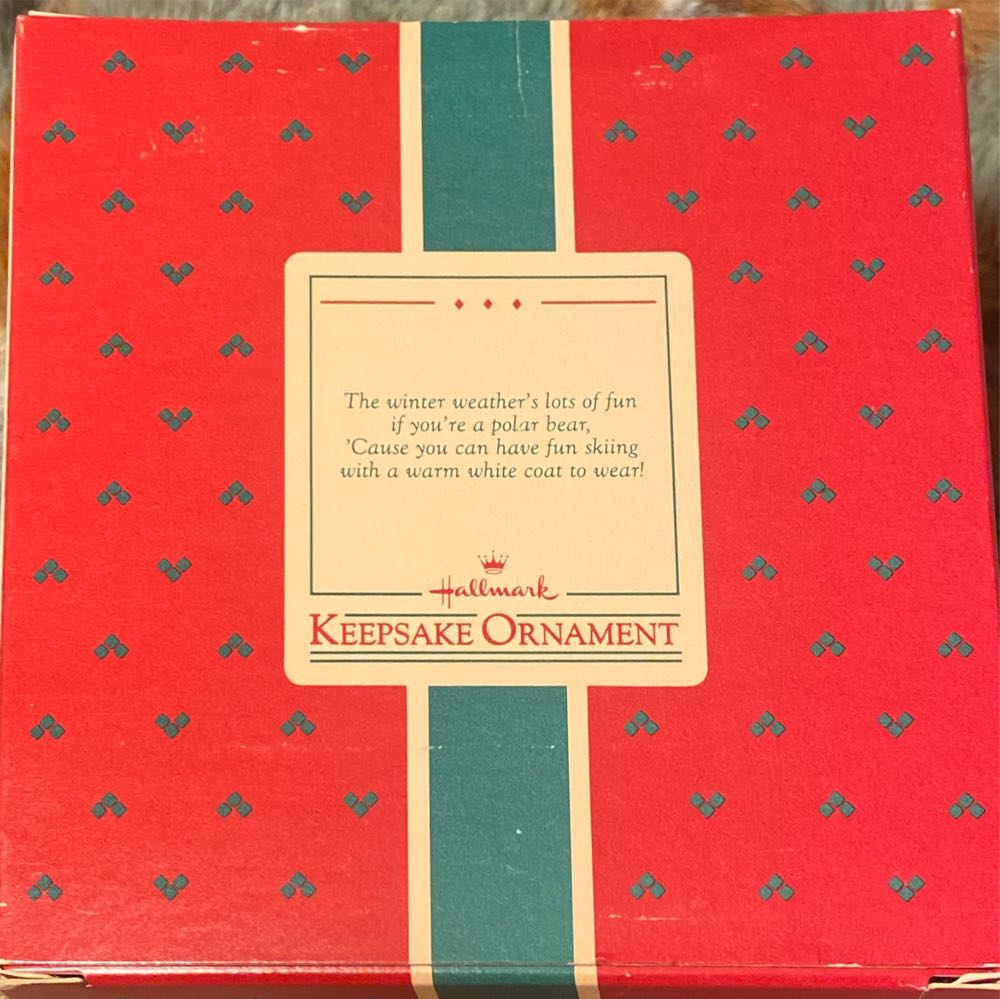 Goin’ Cross-Country - Handcrafted (Skiing, Polar Bear) ornament collectible - Main Image 3