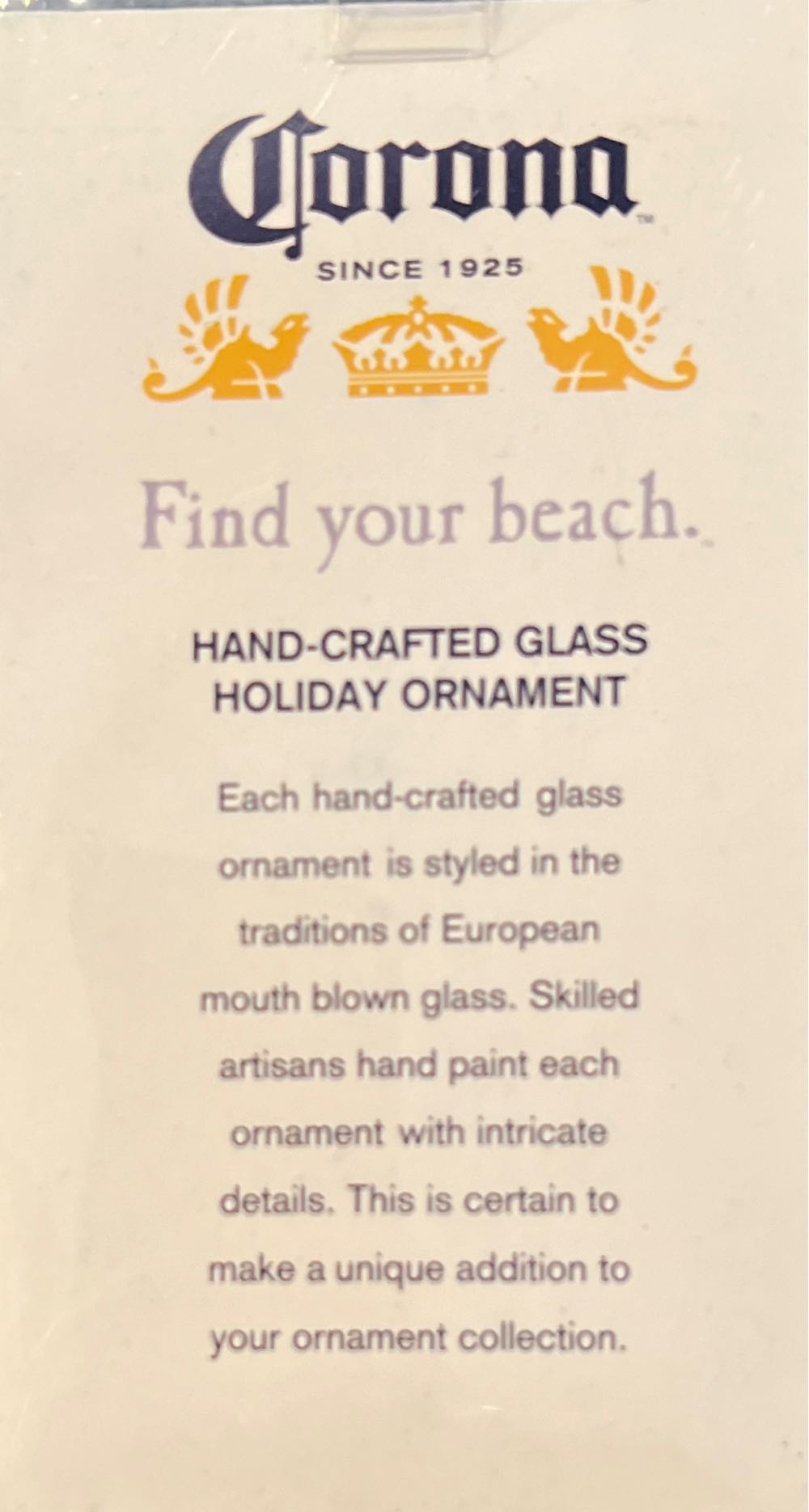 La Cerveza Mas Fina  (Beer) ornament collectible [Barcode 086131376191] - Main Image 2