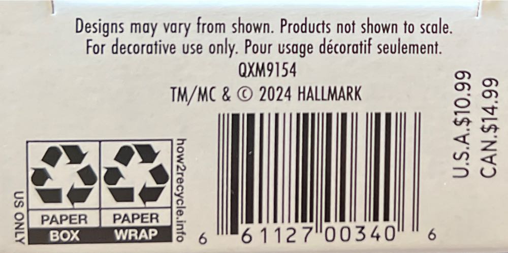 Petite Paisley Butterfly - Bitty Butterfly (Hallmark Keepsake Miniature) ornament collectible [Barcode 661127003406] - Main Image 4