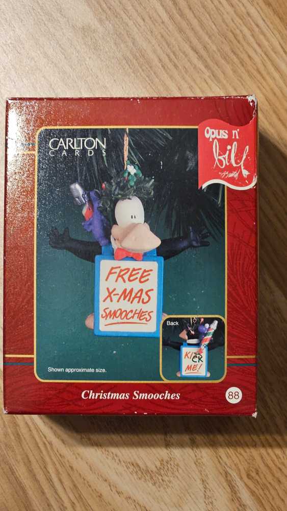 Carlton Cards Christmas Smooches Featuring Opus The Penguin - Opus N’ Bill (opus, penguin) ornament collectible [Barcode 018100615024] - Main Image 2