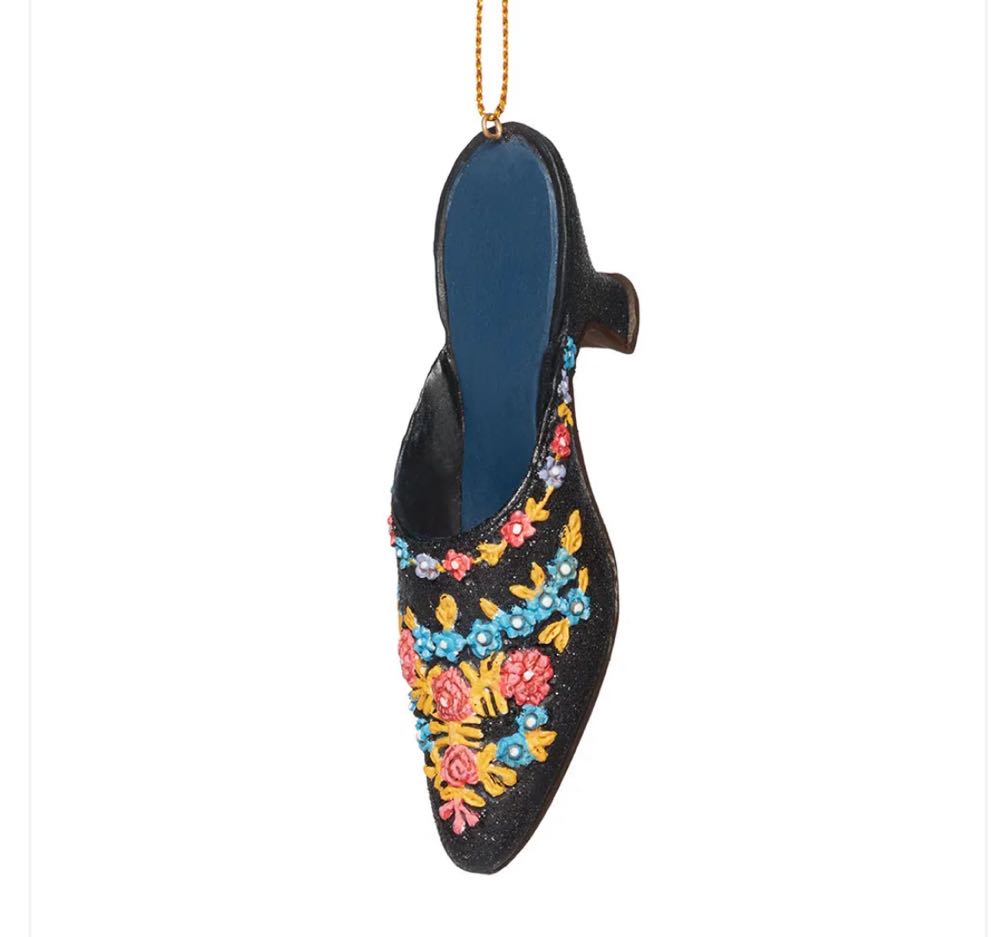 Embroidered Mule Shoe Ornament Item # 80057517 - Shoe (unofficial) (Th he Met Shoe Collection) ornament collectible - Main Image 3
