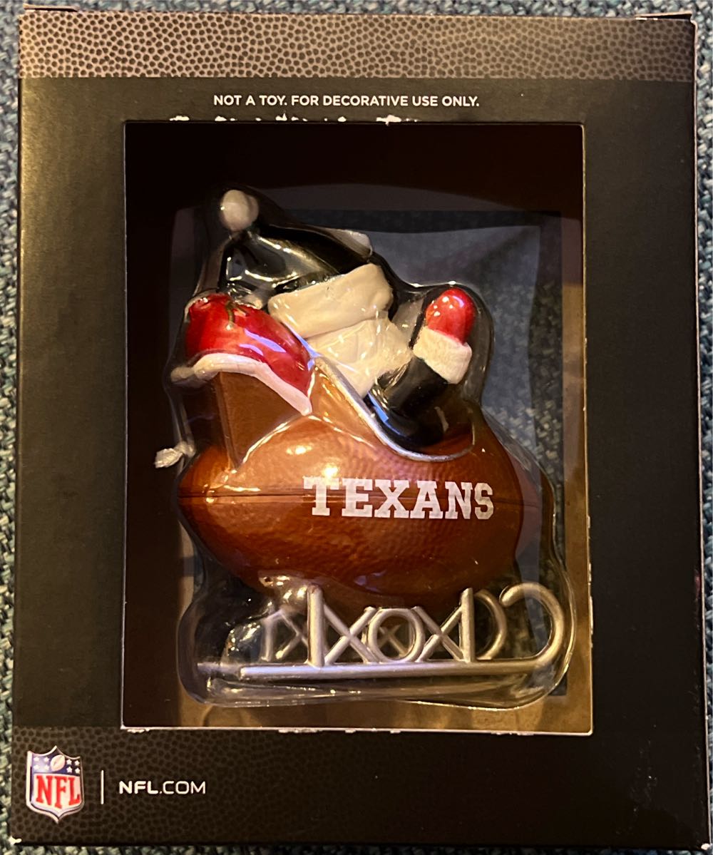 Houston Texans Santa Football Sled - NFL (NFL Collection) ornament collectible [Barcode 763795719693] - Main Image 3