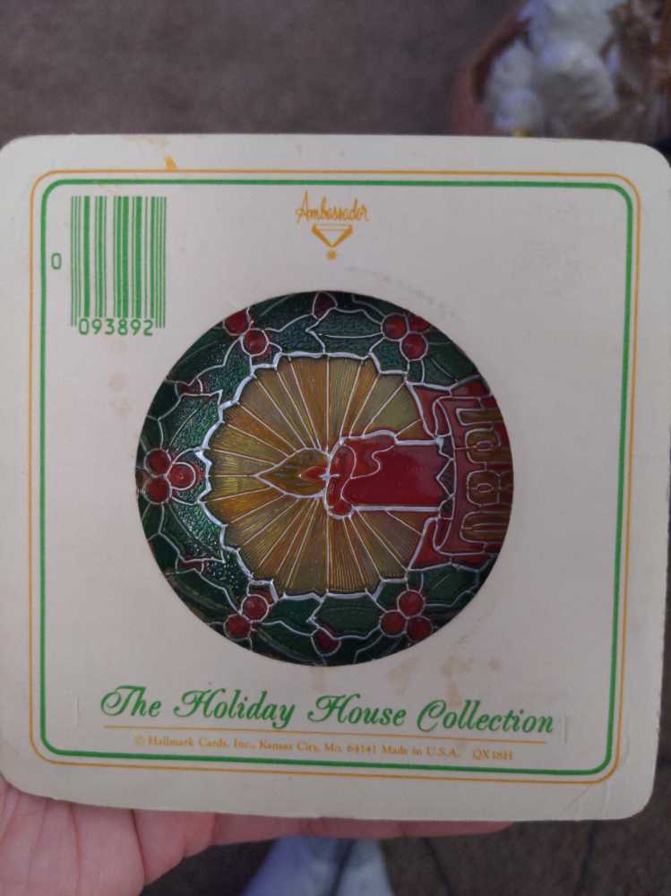 Acrylic Ornament - Wreath & Candle  ornament collectible - Main Image 2