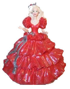 Hallmark Holiday Barbie 1988  ornament collectible - Main Image 2