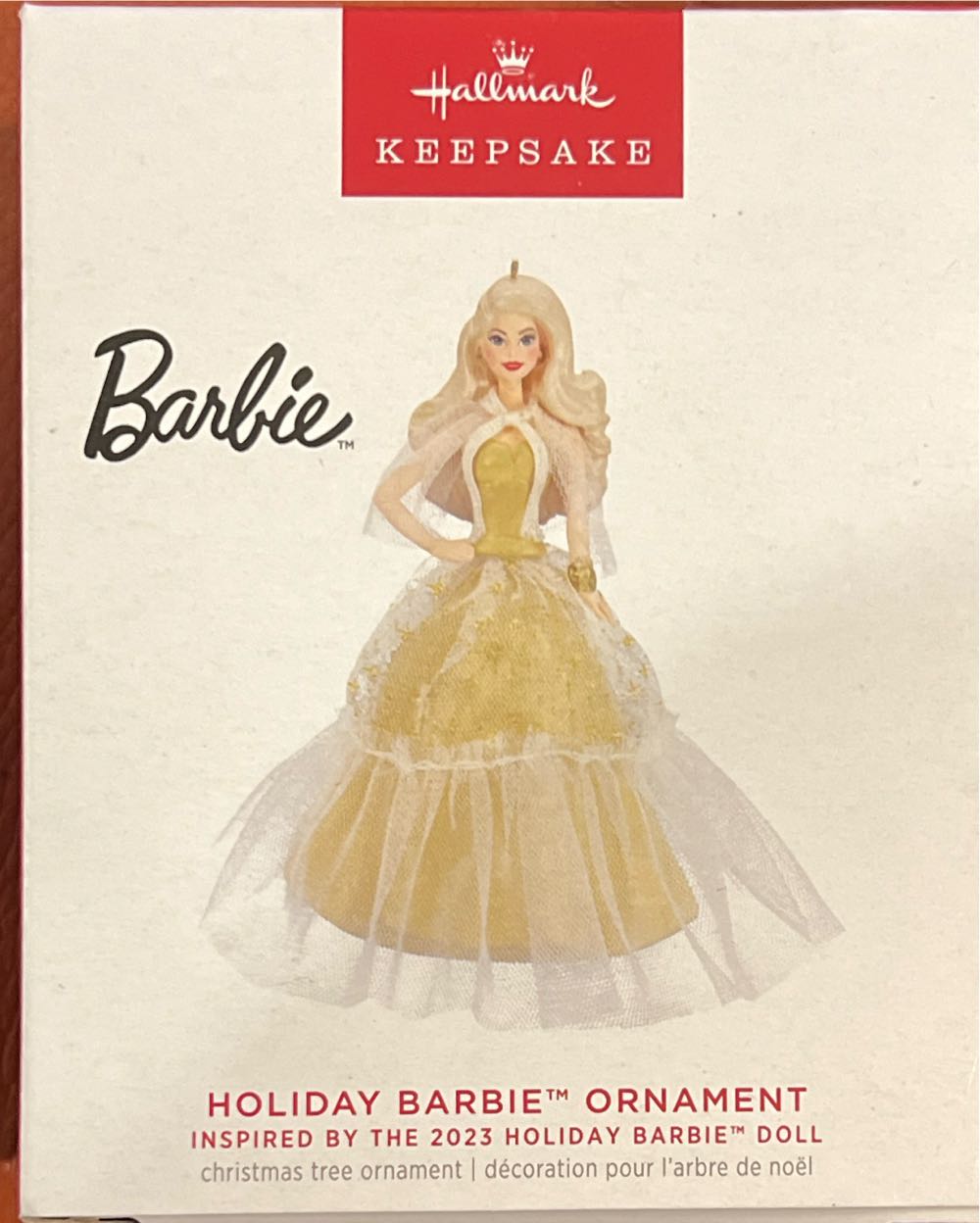 Hallmark Holiday Barbie 2023 - Holiday Barbie (Holiday Barbie) ornament collectible - Main Image 2