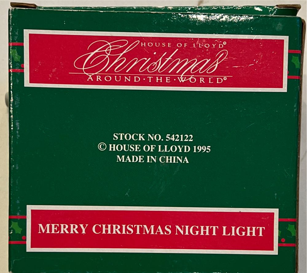 Merry Christmas Night Light  (Night Light) ornament collectible - Main Image 2