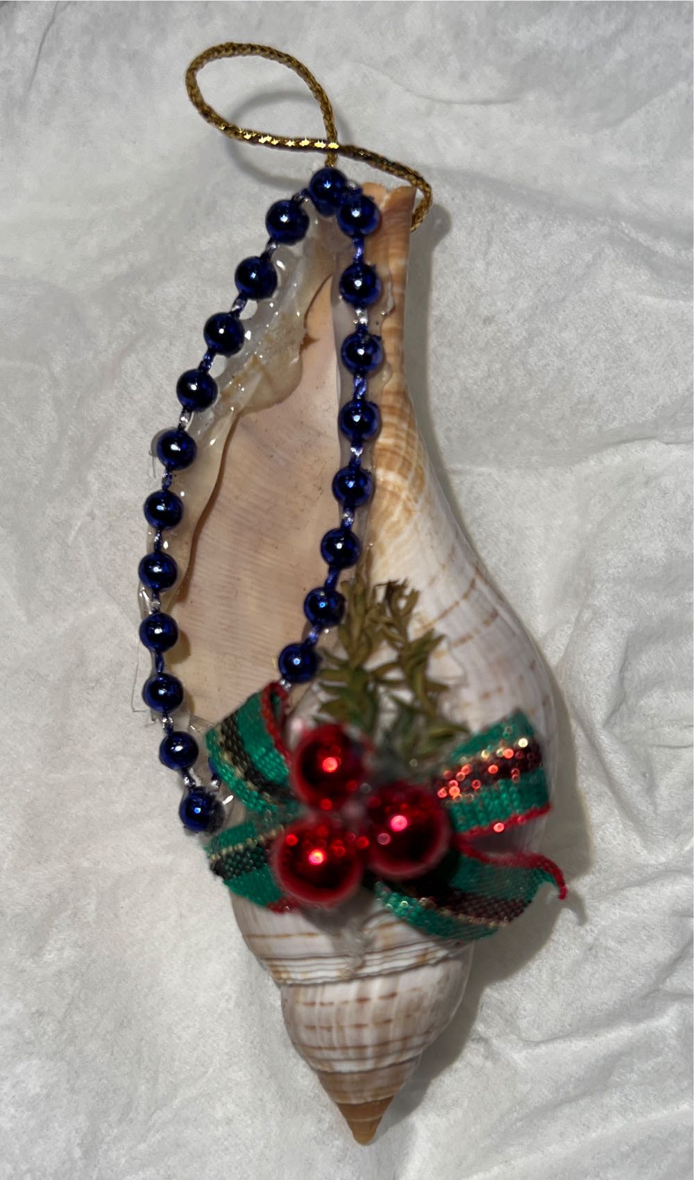 Beaded Seashell - Loreto Mexico (Seashell) ornament collectible - Main Image 1