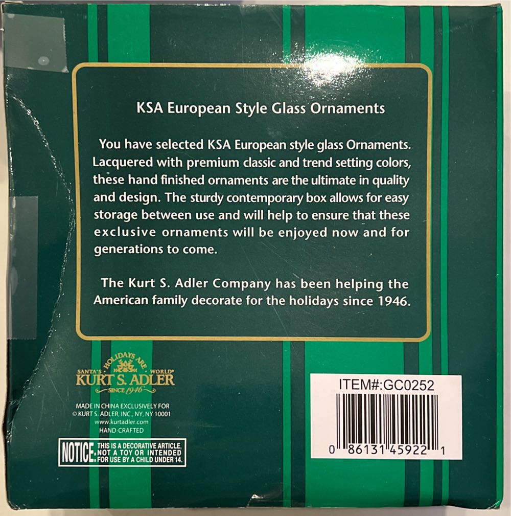 Patriotic Glass Balls - Patriotic (Glass Ball) ornament collectible [Barcode 086131459221] - Main Image 2