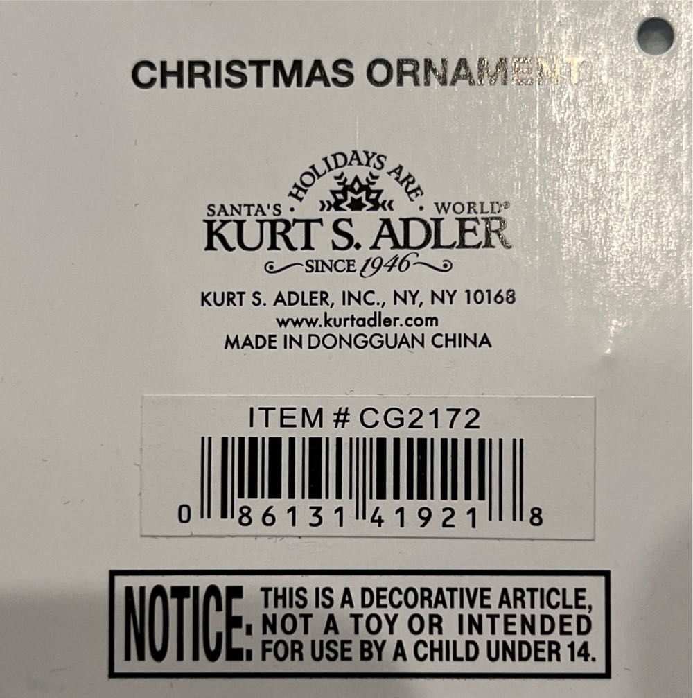 U.S. Coast Guard Ship Christmas Ornament - US Military (U.S. Coast Guard) ornament collectible [Barcode 086131419218] - Main Image 4