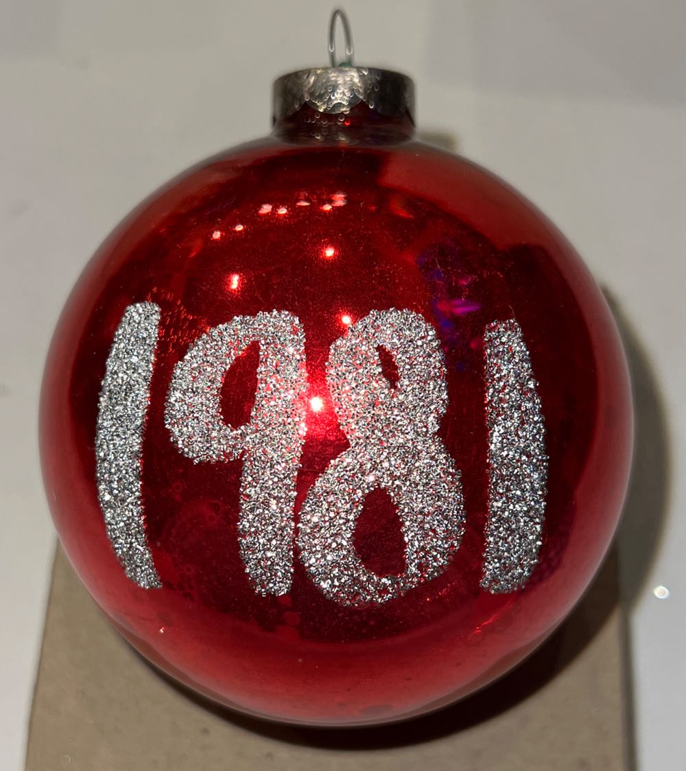 Red Glass Ball - Sandi  (Glass Ball) ornament collectible - Main Image 2