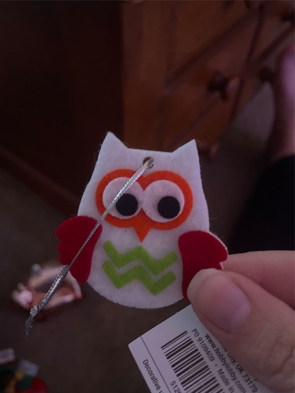 ANIMALS - Owls And Red Birds  ornament collectible - Main Image 2