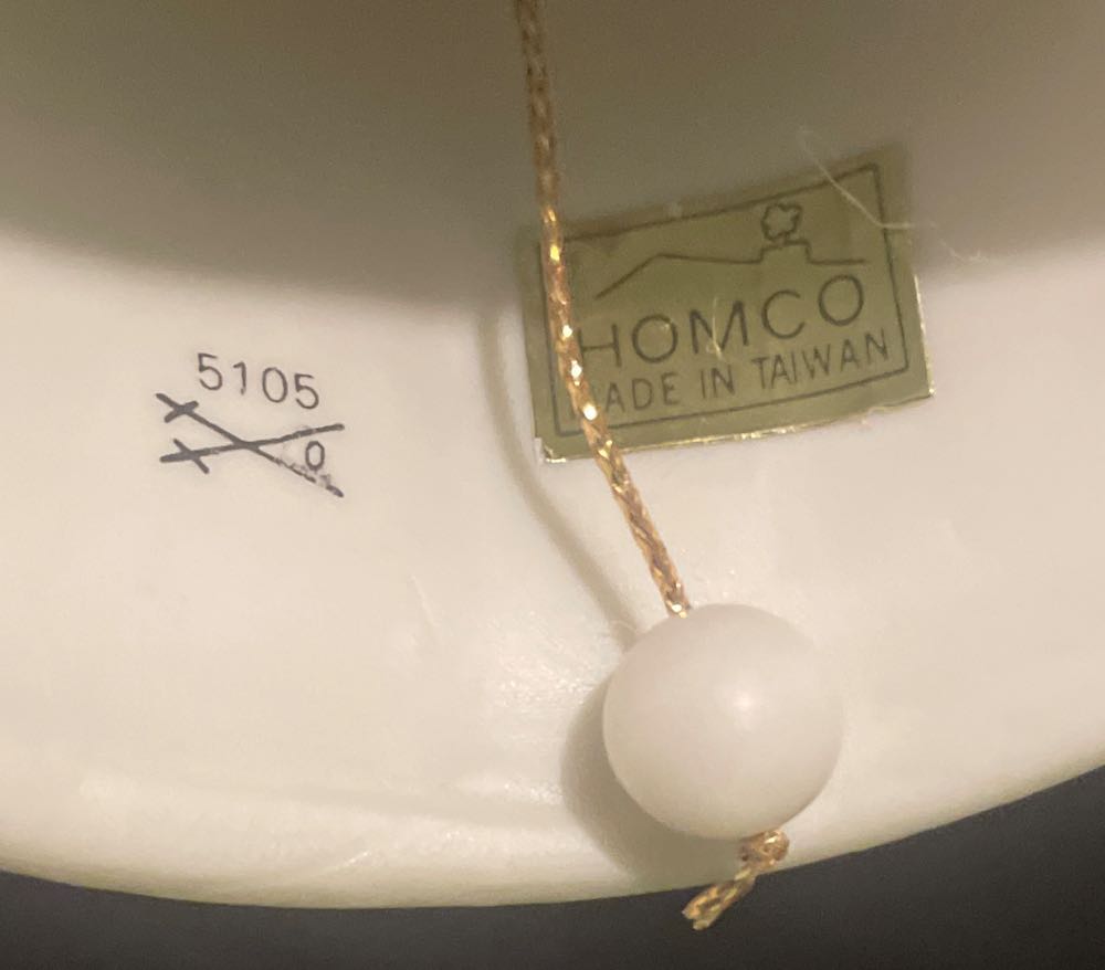 HOMCO - Angel With Bell - Bell - #5105 - Angel (Bell) ornament collectible - Main Image 3