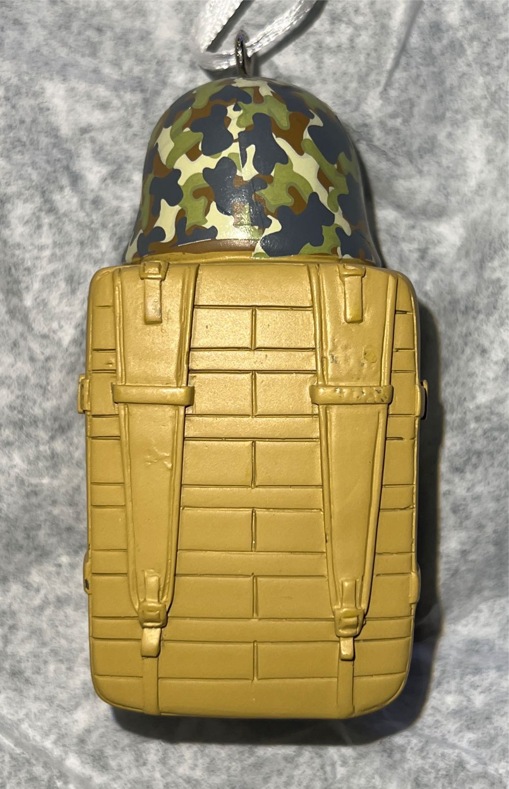 Military Helmet On Suitcase  (Military) ornament collectible [Barcode 661127008593] - Main Image 2