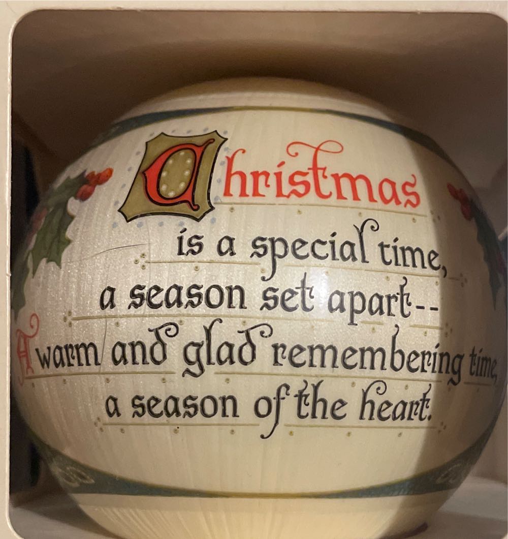 Christmas Is - Antique Card (Hallmark Antique Card Collection Design) ornament collectible - Main Image 2
