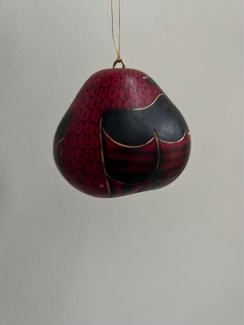 Red Wood Owl  ornament collectible - Main Image 2