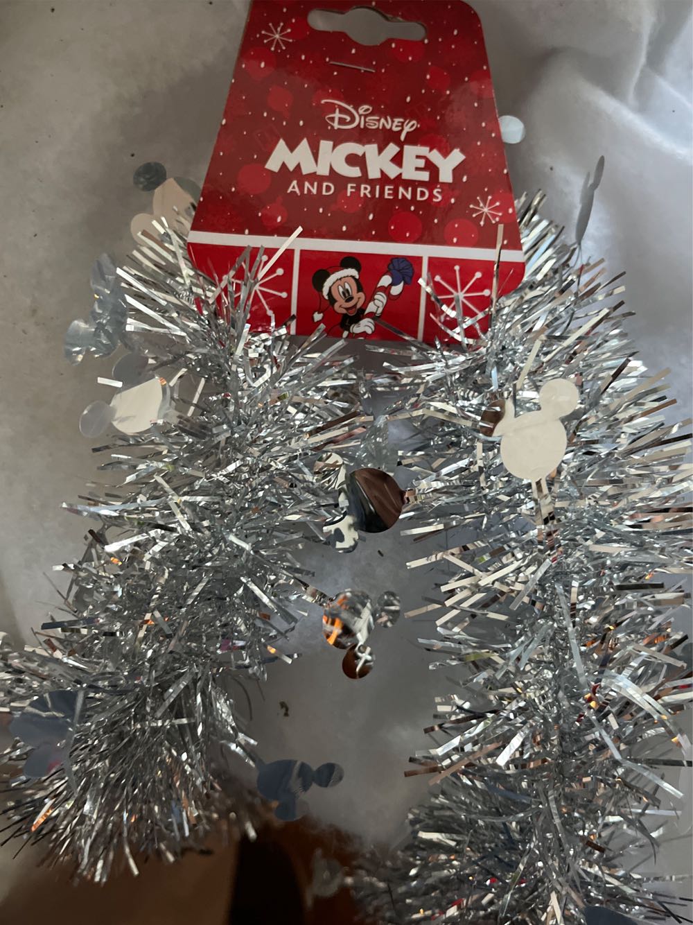 Mickey Mouse Tinsel Sliver - Disney Mickey and Friends ornament collectible [Barcode 8720634040457] - Main Image 2