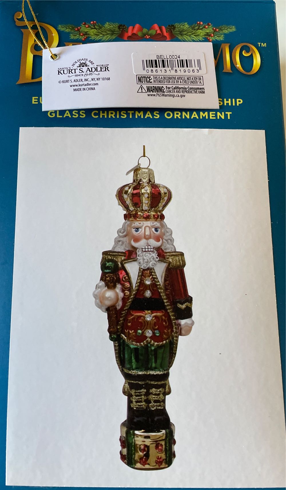 Bellissimo Cracker King  ornament collectible - Main Image 2