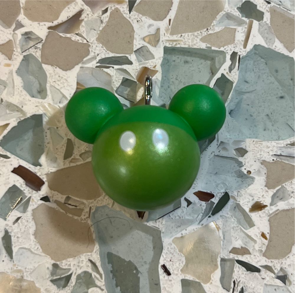 Mini Disney Mickey Mouse Ornament, Green  ornament collectible - Main Image 1
