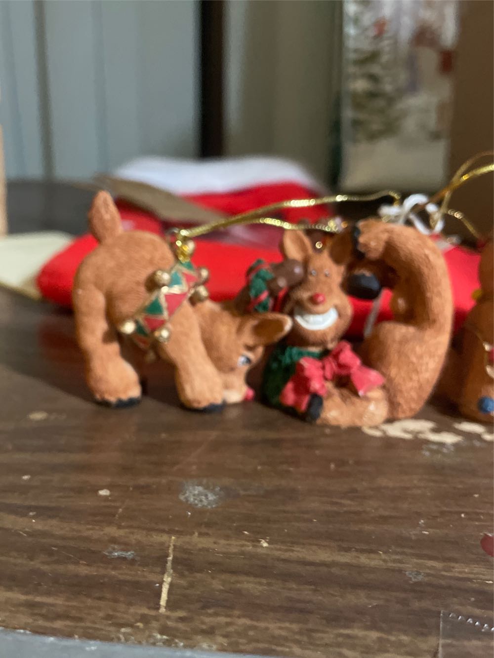 Noel Reindeer Ornaments set of 4  (Grand Kids) ornament collectible - Main Image 2