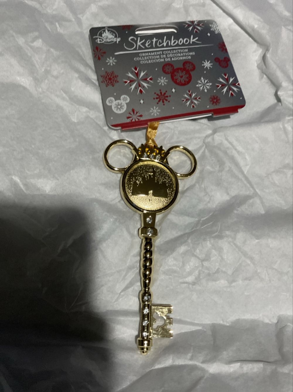 Disneyland Key Gold  ornament collectible [Barcode 465062634967] - Main Image 2