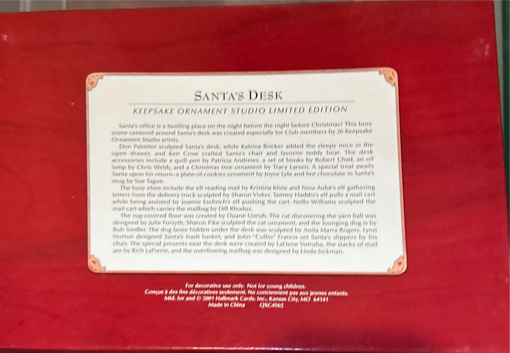 Desk The Family Room LE  ornament collectible - Main Image 3