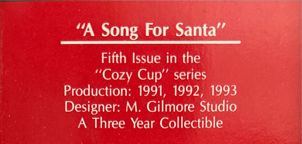 Song For Santa - Cozy Cup ornament collectible [Barcode 045544042581] - Main Image 2