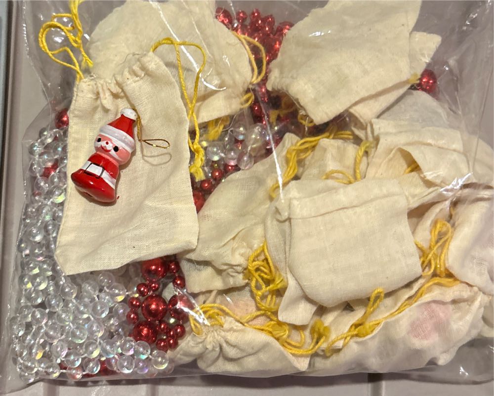 Tabletop Christmas Trees-Burlap Base & Decor  ornament collectible - Main Image 2