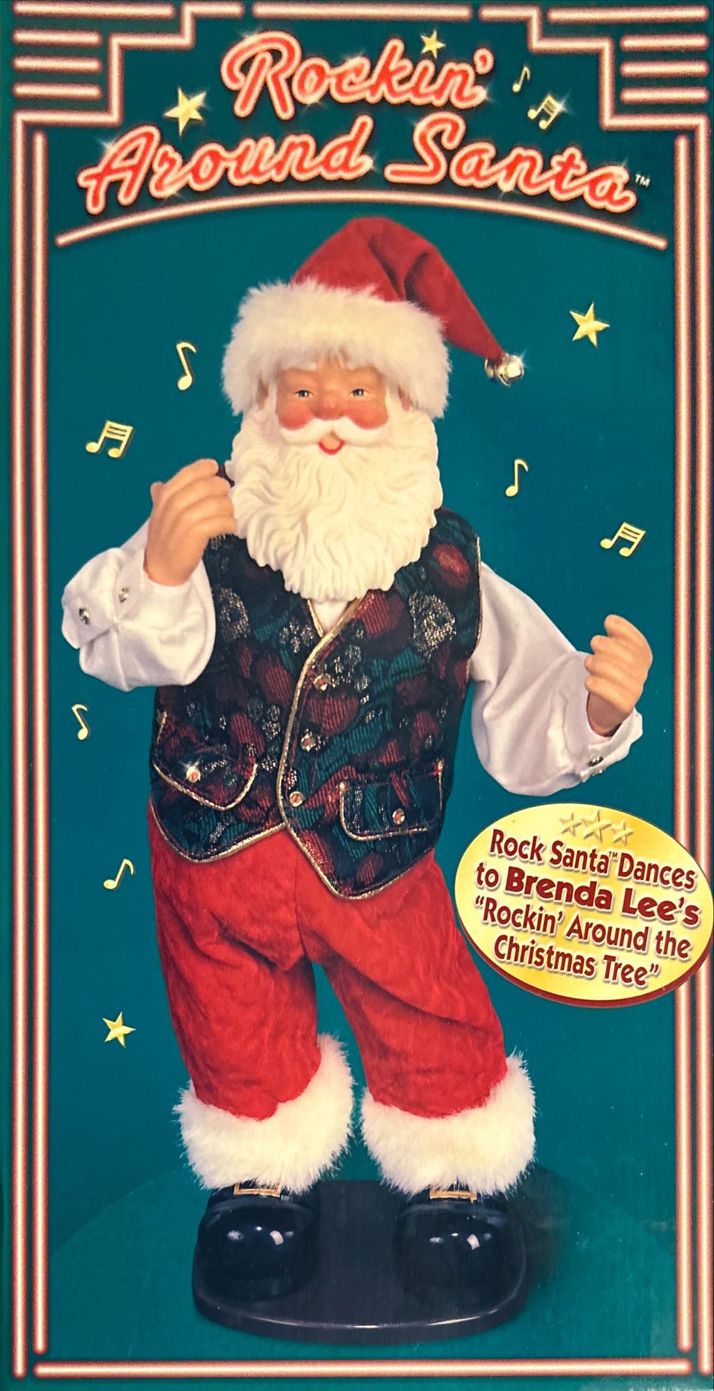 Rockin Around Santa  ornament collectible [Barcode 611272620010] - Main Image 2