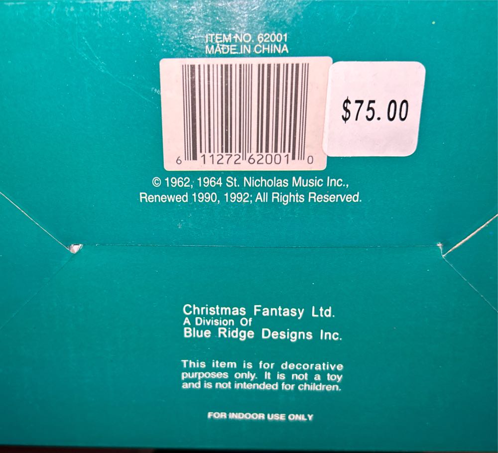 Rockin Around Santa  ornament collectible [Barcode 611272620010] - Main Image 3