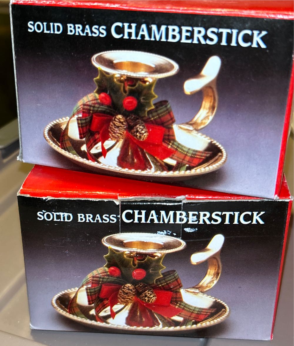 Chambersticks Set Of 2  ornament collectible [Barcode 408200369031] - Main Image 1