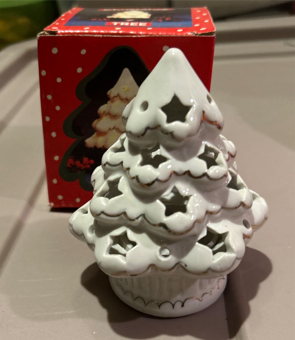 Christmas Tree Candle Holder  ornament collectible - Main Image 1