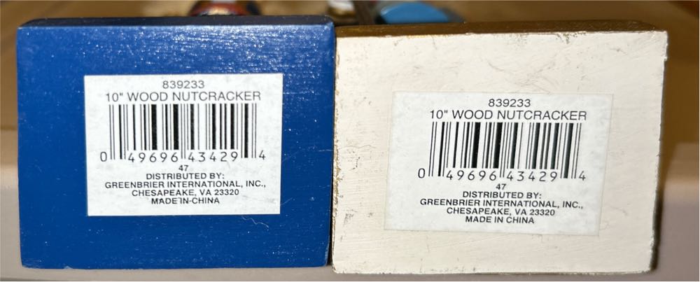 Christmas House Two 10 Tall Nutcrackers  ornament collectible [Barcode 049696434294] - Main Image 2