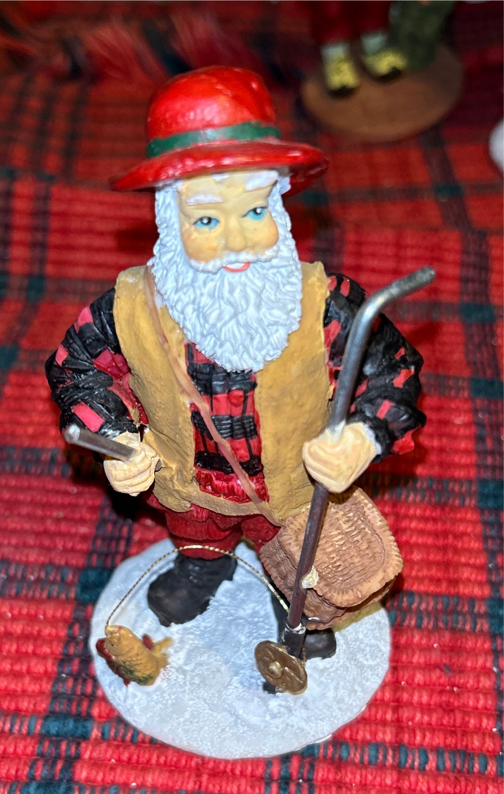 Sporting Santa On Vacation  ornament collectible - Main Image 2